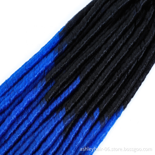 JULIANNA  African Cleopatra wig SOFT DREAD LOCK synthetic blue  blue braiding hair